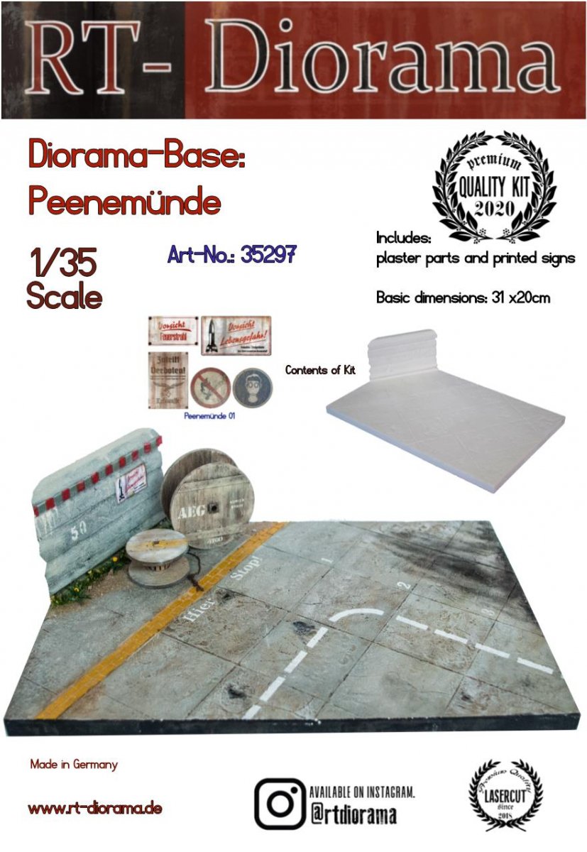 RT-Diorama 35297 Diorama-Base: &amp;quot;Peenemünde&amp;quot; 1/35
