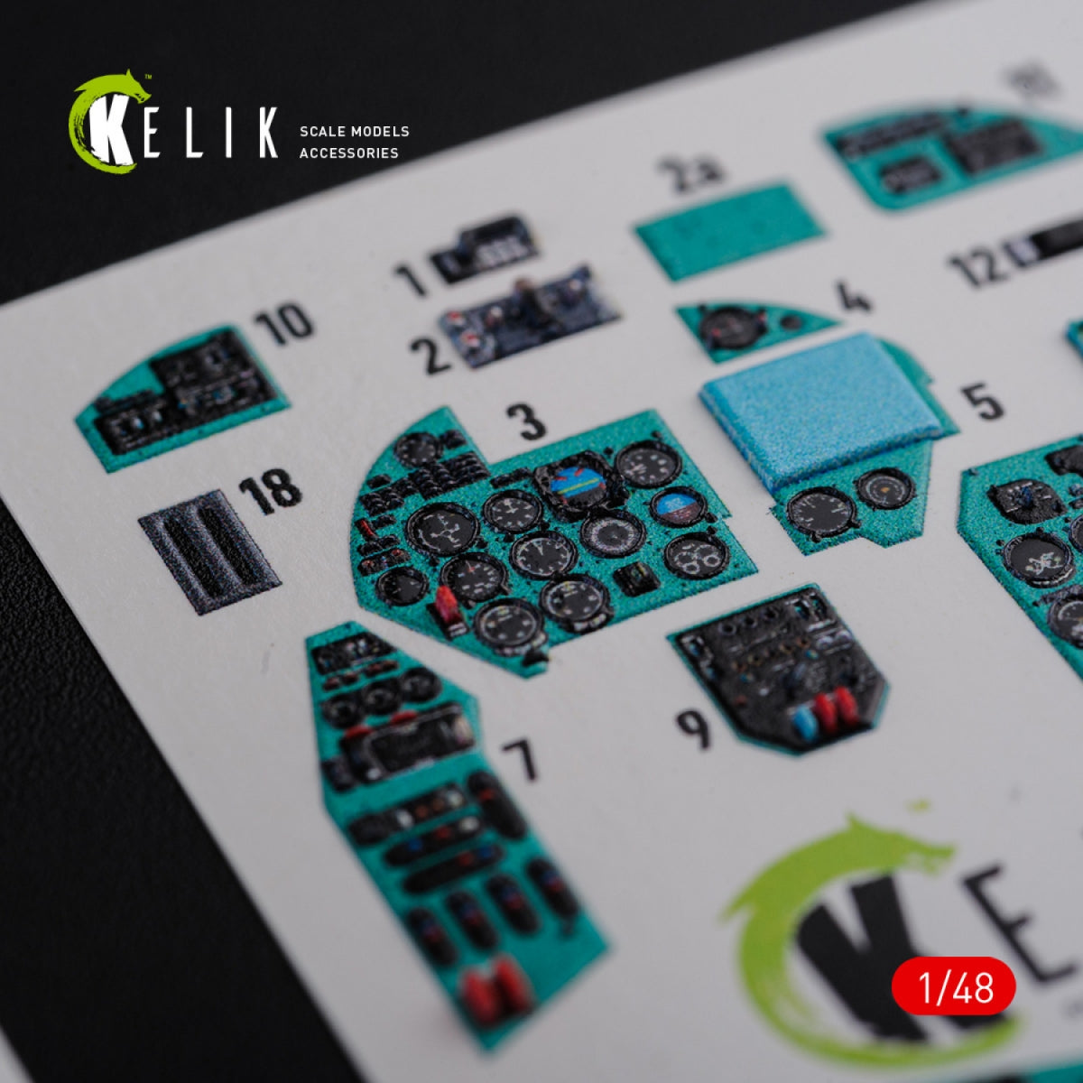 KELIK K48092 Mi-24D (Hind-D) interior 3D decals for Trumpeter kit 1/48 – Bild 5