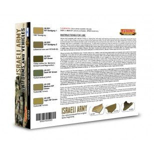 Lifecolor CS32 Acrylic paint set Israeli tanks and uniforms 6x22ml – imagen 2