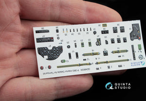 Quinta Studio QD48030 P-38G 3D-Printed &amp;amp; colored Interior on decal paper (for Tamiya kit) 1/48 – immagine 4