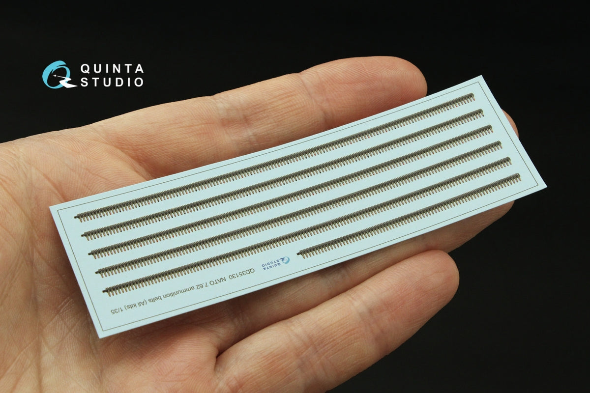 Quinta Studio QD35130 NATO 7.62 ammunition belts (All kits) 1/35 – obrázek 3