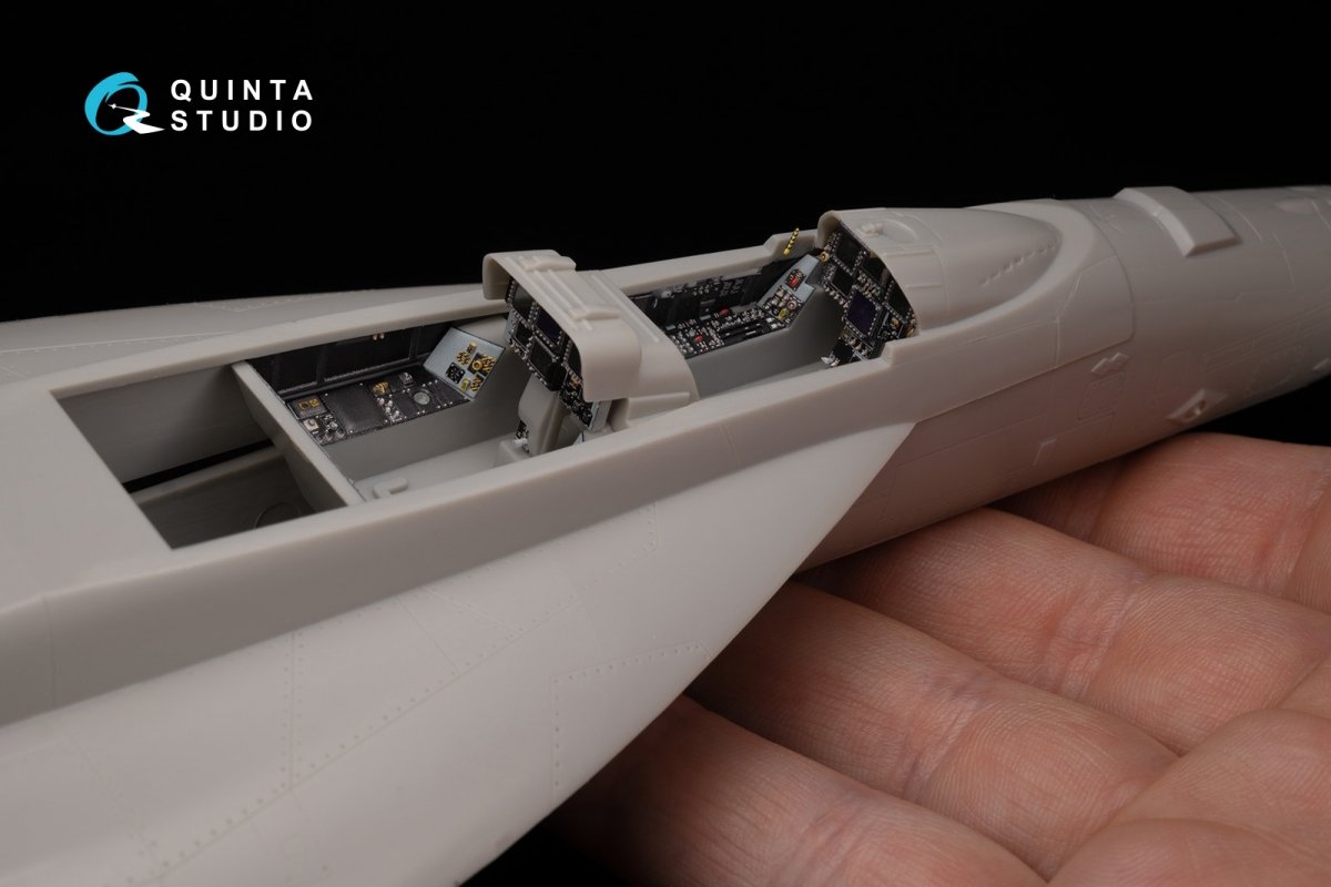 Quinta Studio QD48050 F/A-18F early 3D-Printed &amp;amp; colored Interior on decal paper (Hasegawa) 1/48 – obrázek 11