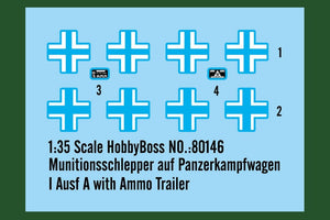 Hobby Boss 80146 Munitionsschlepper auf Panzerkampfwagen I Ausf A with Ammo Trailer 1/35 – obrázek 2