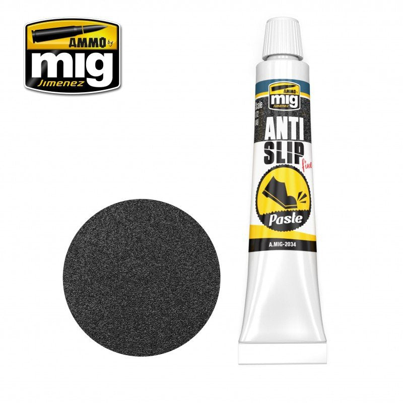 Pâte antidérapante Ammo of Mig 2034 - Couleur noire pour maquettes 1/72 et 1/48