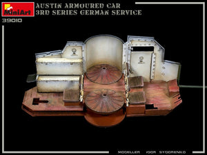 Miniart 39010 AUSTIN ARMORED CAR 3rd SERIES: GERMAN, AUSTRO-HUNGARIAN, FINNISH SERVICE. INTERIOR KIT 1/35 – immagine 3