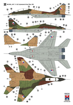 Hobby 2000 48026 MiG-29UB Czech &amp;amp; Slovak Air Force 1/48 – Bild 2