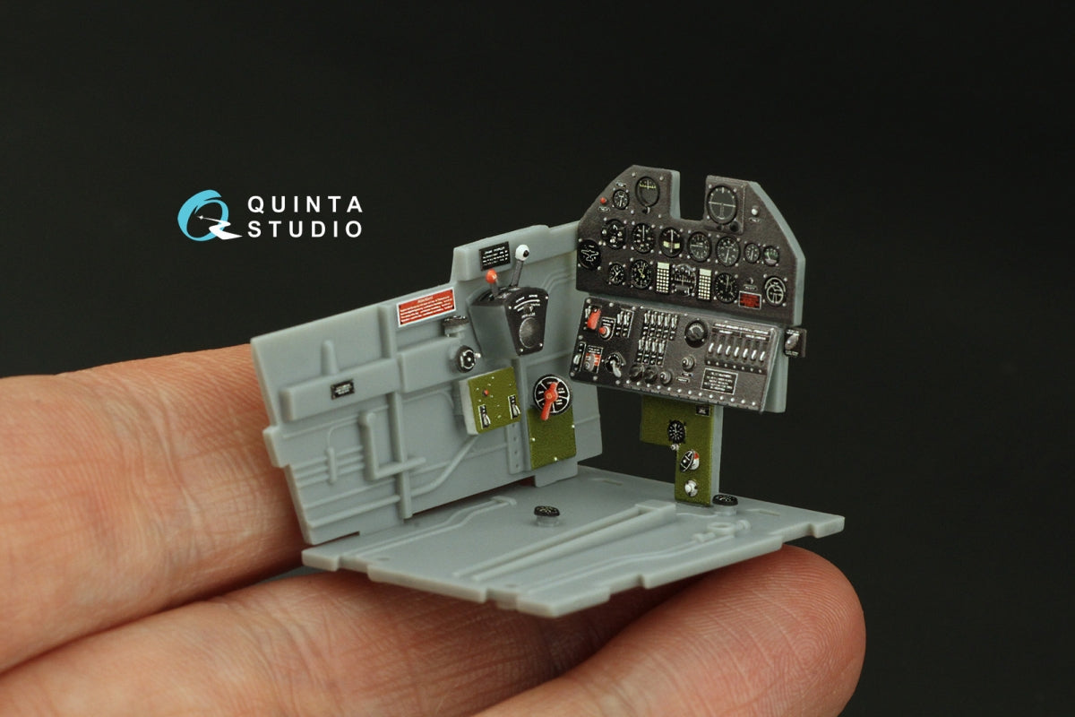Quinta Studio QD32214 P-40M WarHawk 3D-Printed colored Interior on decal paper (Trumpeter) 1/32 – immagine 9