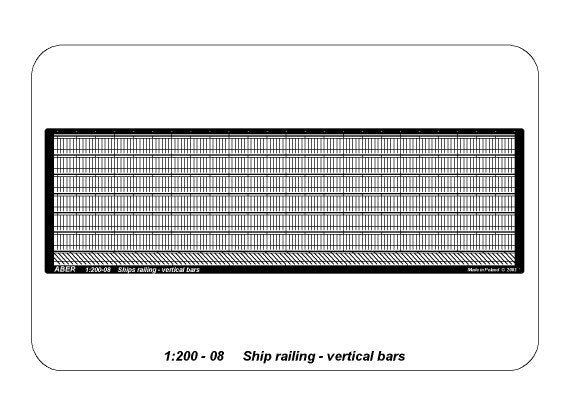 Aber 200-08 Ship railing - vertical bars 1/200 – image 5