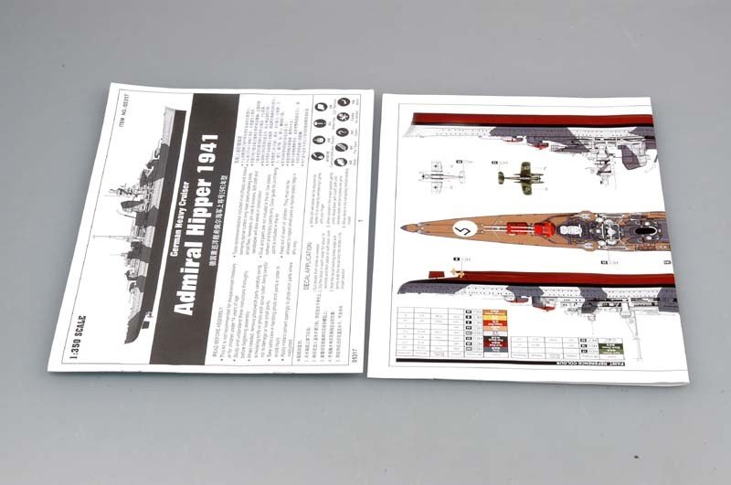 Trumpeter 05317 German Cruiser Admiral Hipper 1941 1/350 – image 2