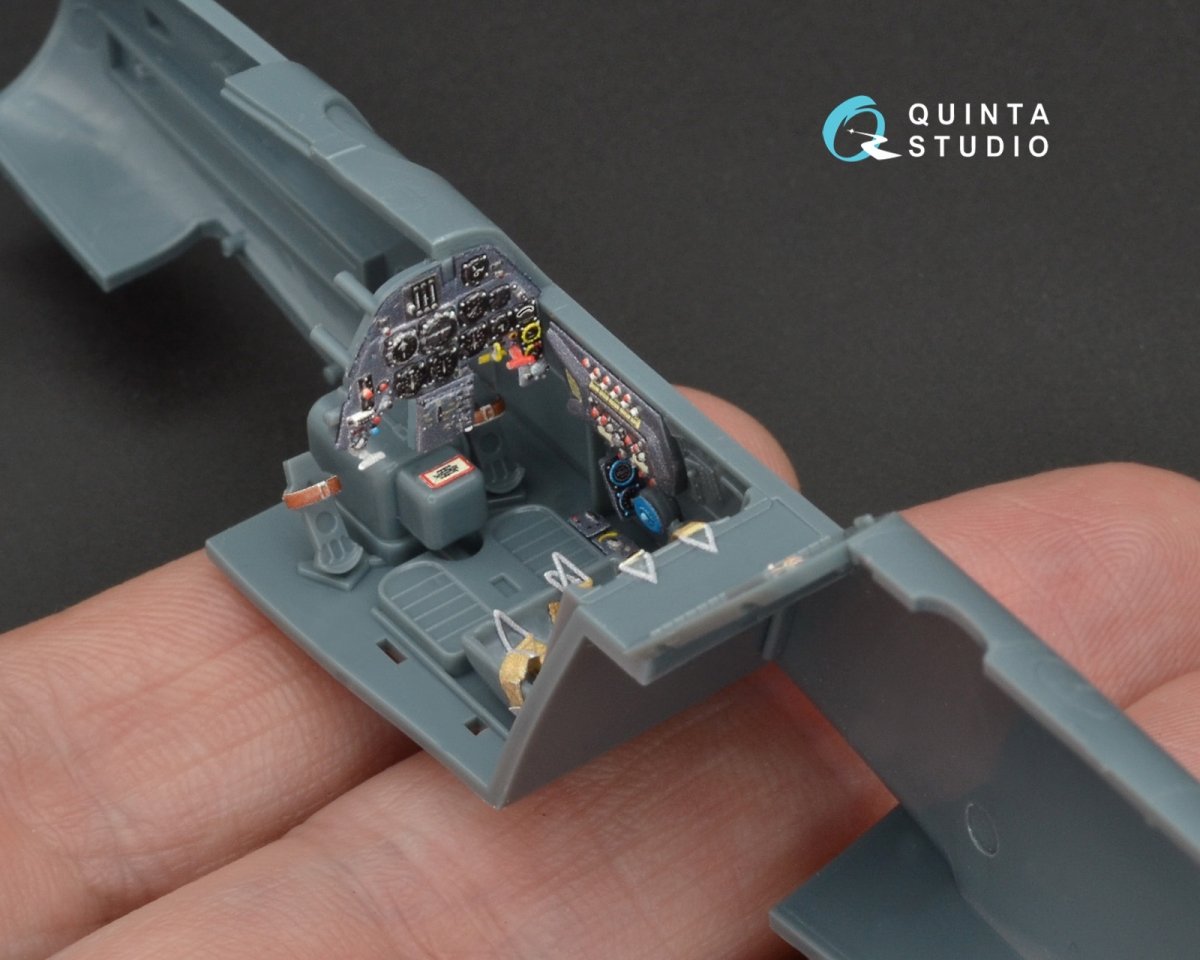 Quinta Studio QD48094 Bf 109G-6 3D-Printed &amp;amp; colored Interior on decal paper (for Eduard kit) 1/48 – image 6