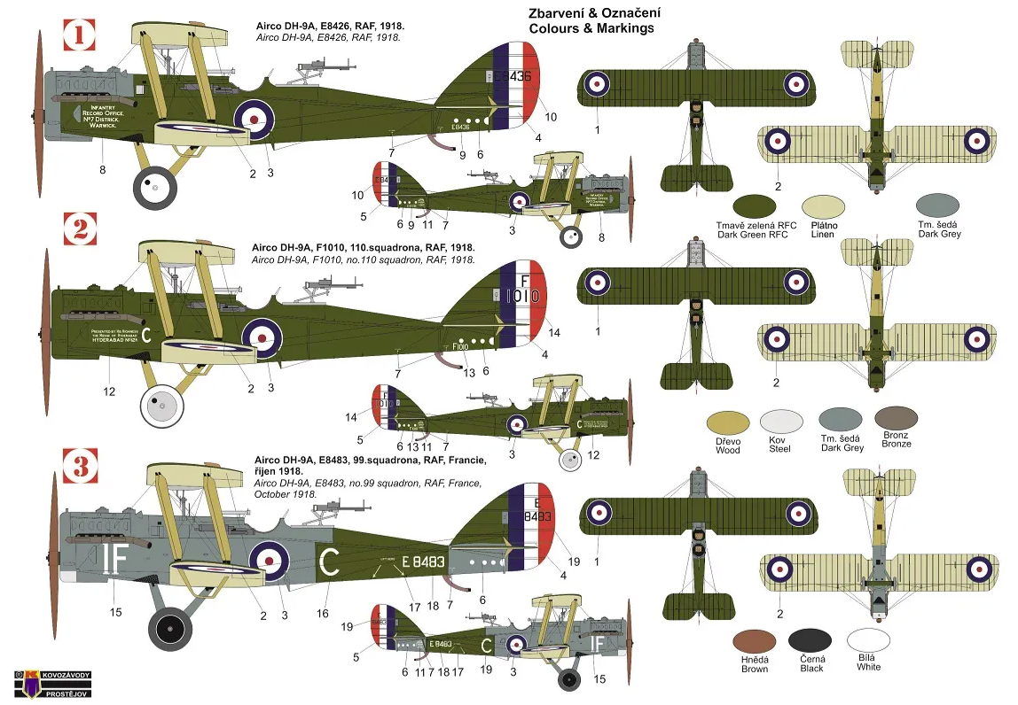 Kovozavody Prostejov KPM0311 Airco DH-9A “RAF” 1/72 – image 2