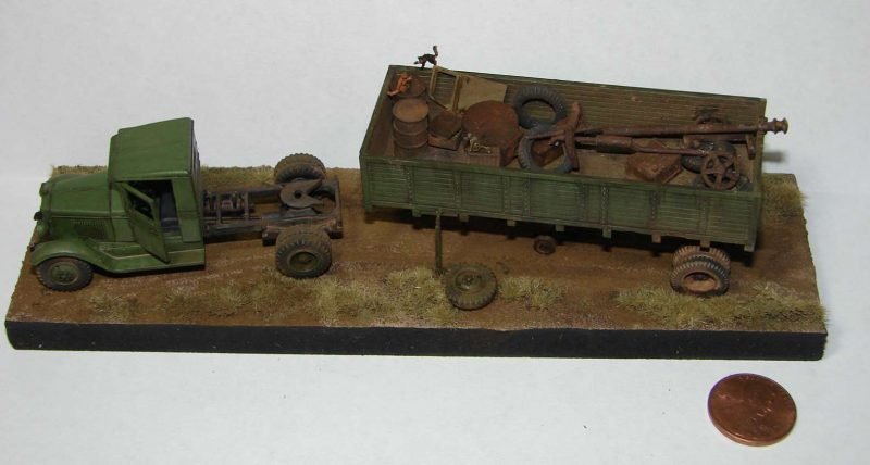 PST 72063 ZiS-10 Tractor with semi-trailer 1/72 – image 2