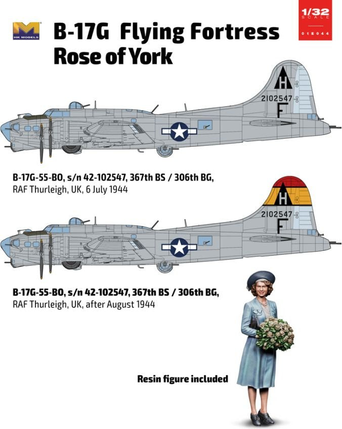 HK Models 01E044 B-17G Flying Fortress Rose of York Limited Edition 1/32 – image 2