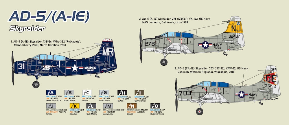 A&A Models 7253 AD-5 / (A-IE) Skyraider 1/72