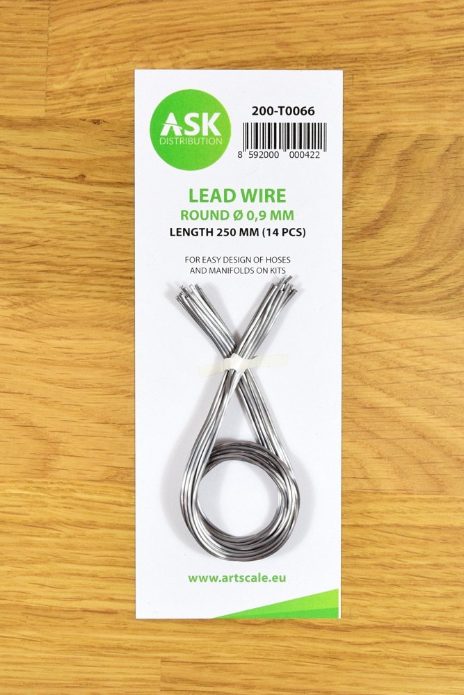 ASK T0066 Lead Wire - Round Ø 0.9 mm x 250 mm (14 pcs)
