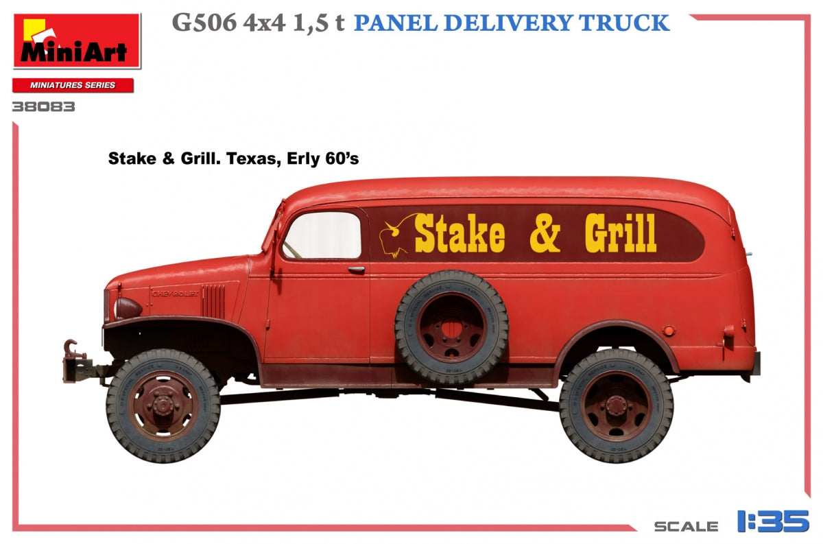 MiniArt 38083 G506 4х4 1.5 t PANEL DELIVERY TRUCK 1/35 – image 4