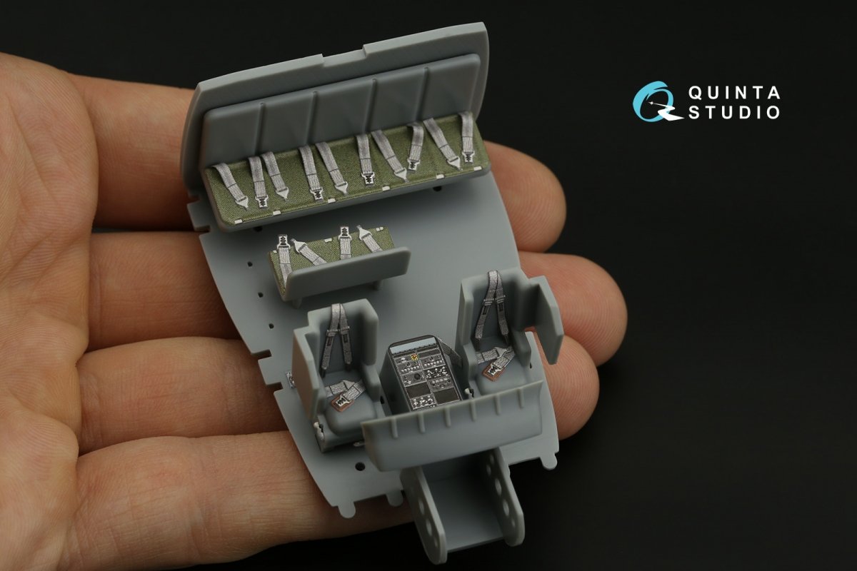 Quinta Studio QD48286 UH-1C 3D-Printed &amp;amp; colored Interior on decal paper (HobbyBoss) 1/48 – Bild 8