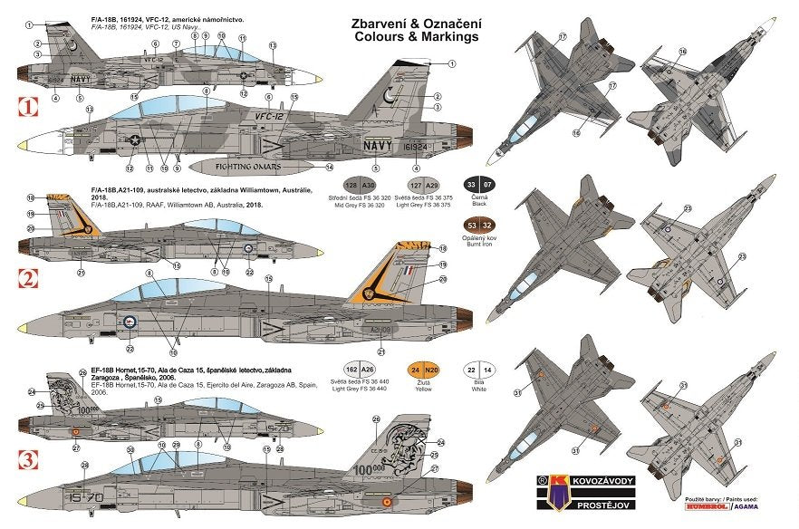 Kovozavody Prostejov KPM0164 F-18B Hornet 1/72 – Bild 2
