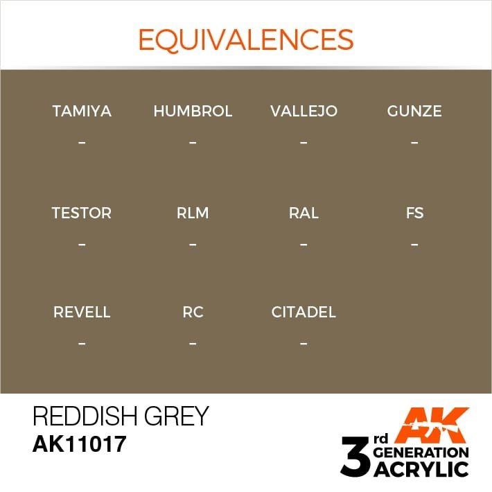 AK Interactive AK11017 Reddish Gray 17ml – Bild 3