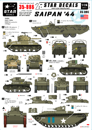 Star Decals 35-886 Saipan &amp;#39;44 1/35