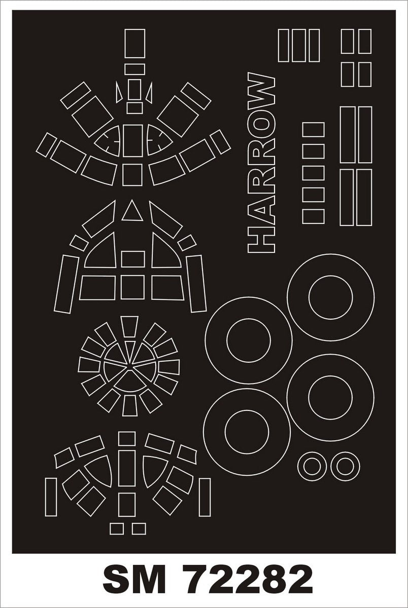 Montex SM72282 HP HARROW VALOM 1/72