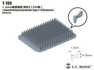 ET Model T-180 1.3mm Rotating lock buckle Type.2（230 pieces）