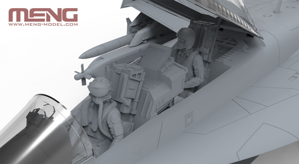Meng LS-019 Boeing EA-18G Growler Electronic Attack Aircraft Yellow Jackets 1/48 – obrázek 10