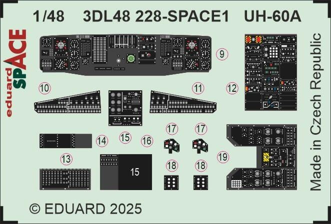 Eduard 3DL48228 UH-60A SPACE ICM 1/48 – immagine 4