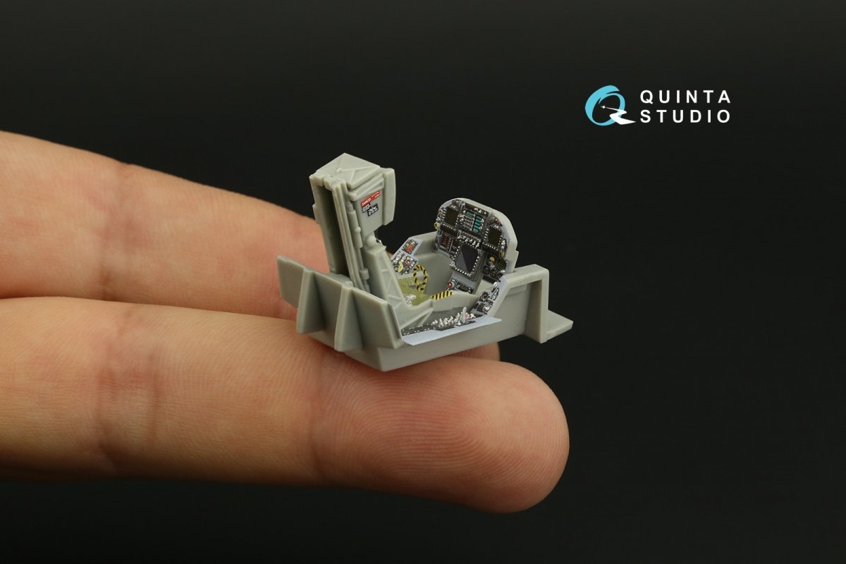 Quinta Studio QD48279 F/A-18C early 3D-Printed &amp;amp; colored Interior on decal paper (HobbyBoss) 1/48 – immagine 12