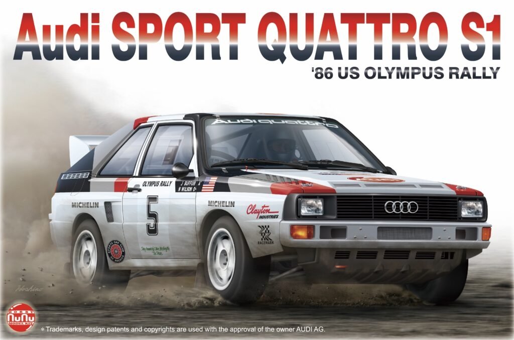 NuNu PN24023 Audi SPORT QUATTRO S1 &amp;#39;86 US OLYMPUS RALLY 1/24