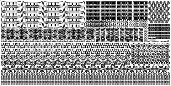 Pontos 37034FB USS BB-63 Missouri 1945 Advanced Detail Up Set for Hobbyboss Kit (Deck Blue 20B stained wooden deck) 1/350 – image 33