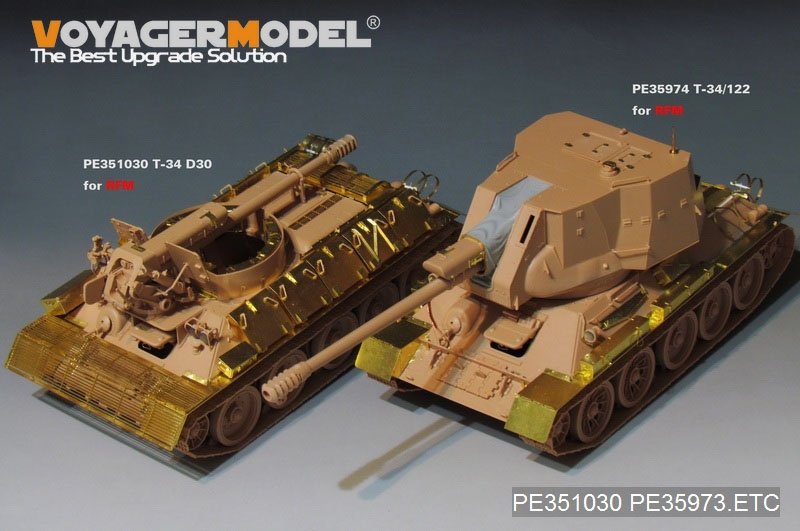 Voyager Model PE35974 T-34/85 &amp;amp;T-34/122 Fenders For RFM 5013 1/35 – Bild 5