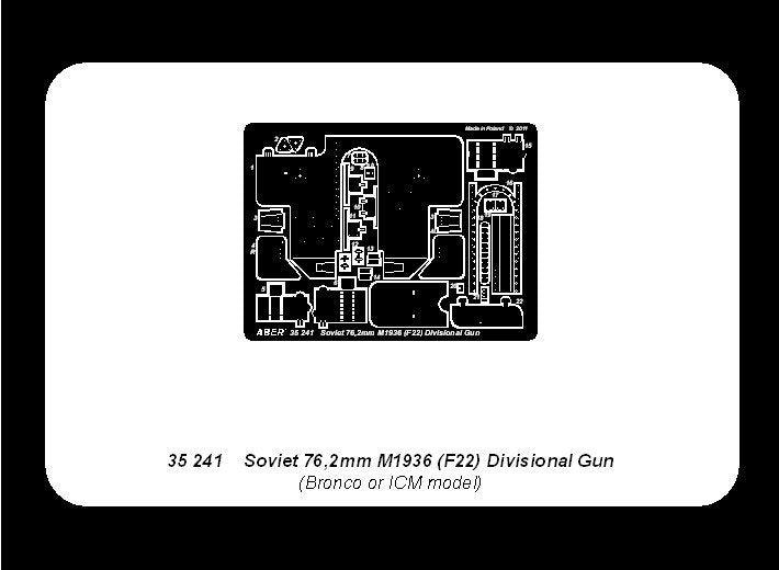 Aber 35241 Soviet 76.2mm M1936 (F22) Divisional Gun (1/35) – image 8