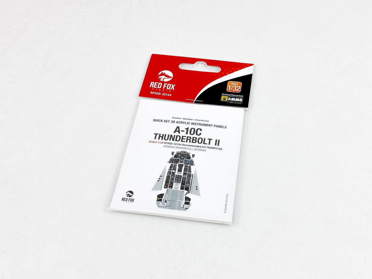 Red Fox Studio QS-32144 A-10C Thunderbolt II Updated full interior for Trumpeter 3D colored resin IP 1/32