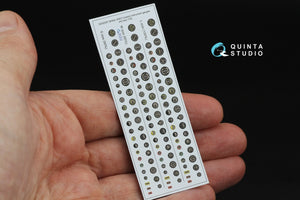 Quinta Studio QD32251 British WWII Cockpit instrument gauges 3D-Printed &amp;amp; colored Interior on decal paper (All Kits) 1/32 – obrázek 2