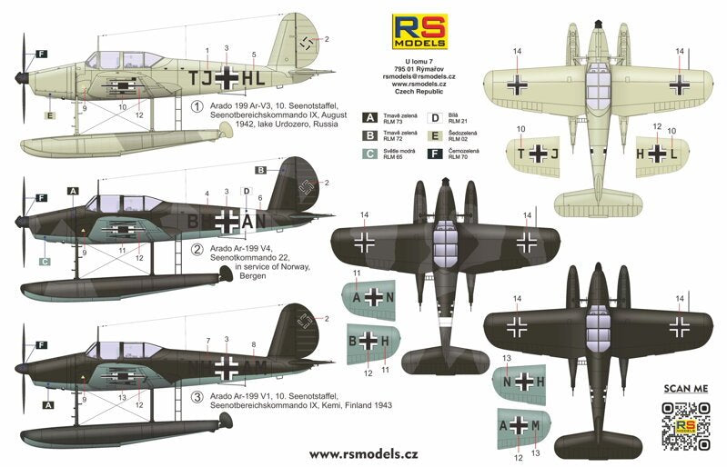 RS Models 92271 Arado Ar 199 early version 1/72 – immagine 2