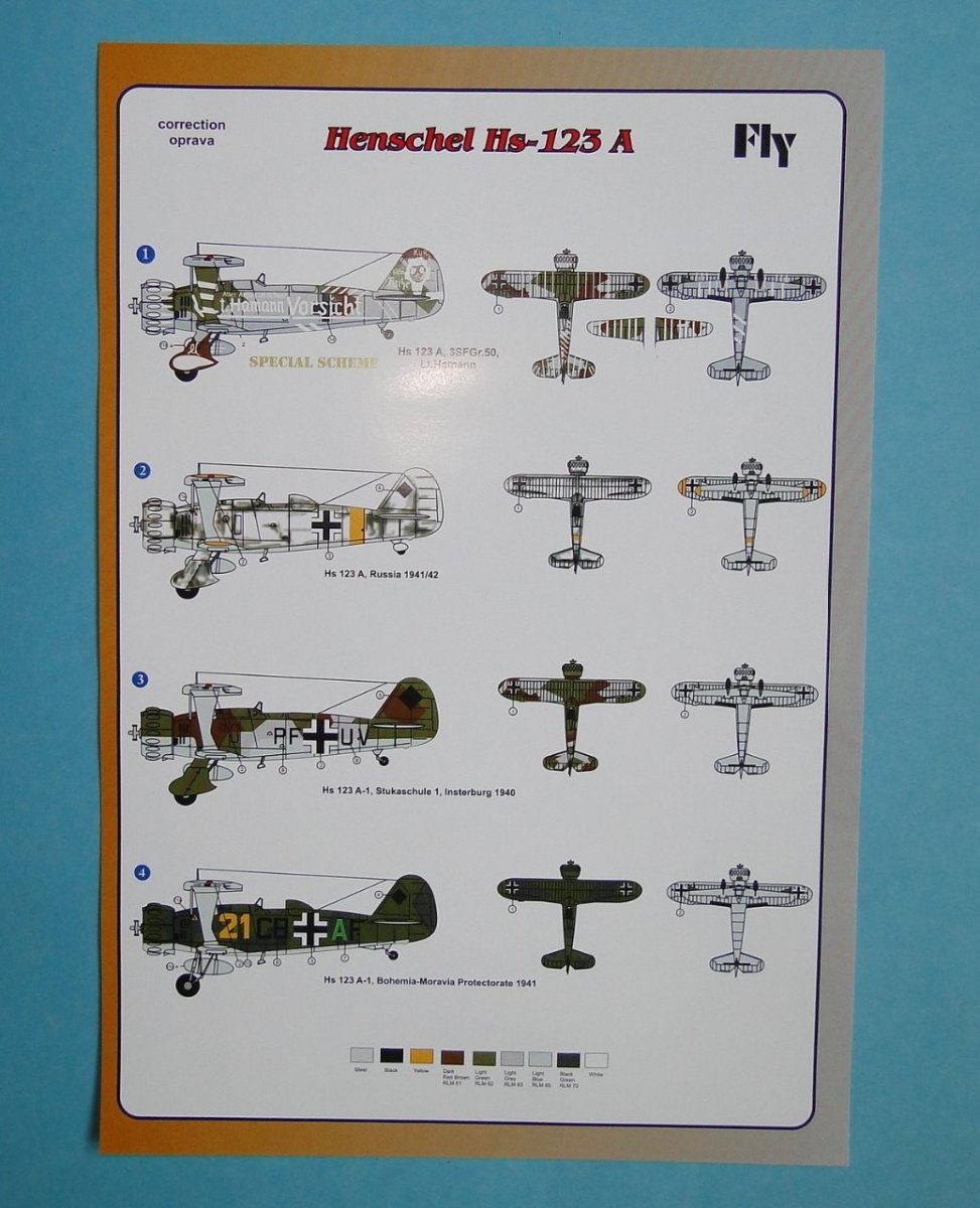 Fly 72008 Henschel Hs-123 A 1/72 – immagine 5