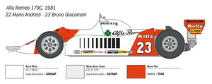 Italeri 4704 ALFA ROMEO 179 - 179C 1/12 – image 14