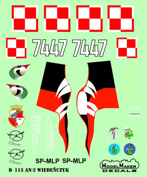 ModelMaker Decals MD48115 An-2 &amp;quot;Viennese&amp;quot; 1/48 – imagen 2