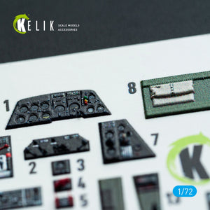 Kelik K72137 TBM-3 Avenger - interior 3D decals for HobbyBoss kit 1/72