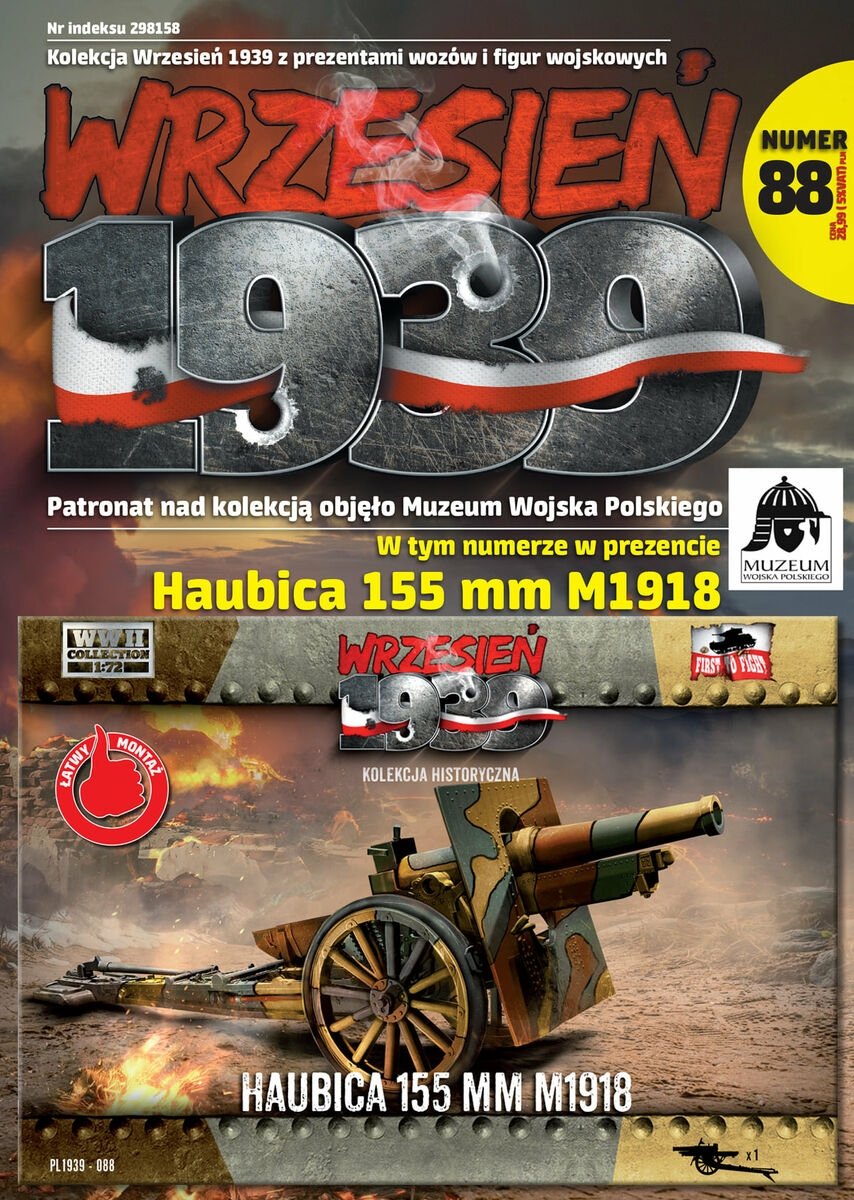 First To Fight PL088 Howitzer 155 mm M1918 1/72