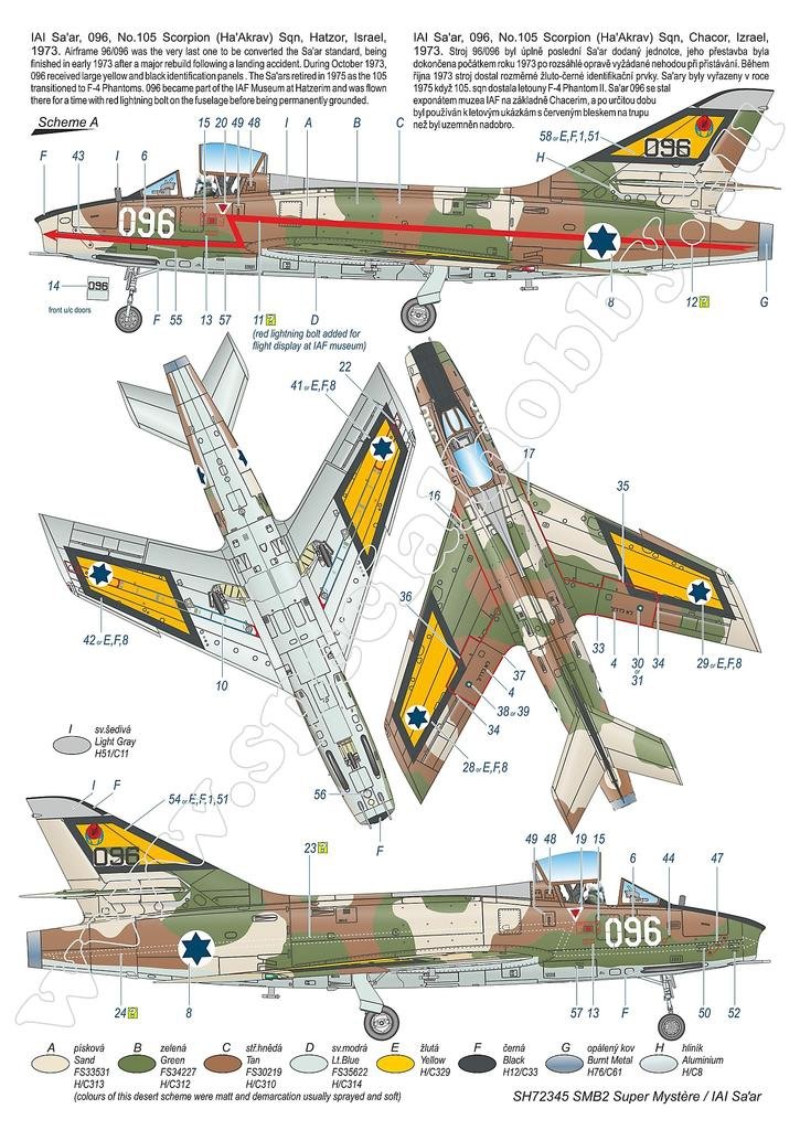 Special Hobby 72345 SMB-2 Super Mystère &amp;#39;Sa&amp;#39;ar – Israeli Storm in the Sky&amp;#39; 1/72 – obrázek 4