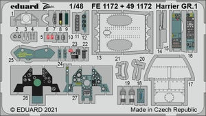 Eduard BIG49292 Harrier GR.1 KINETIC 1/48 – obrázek 5