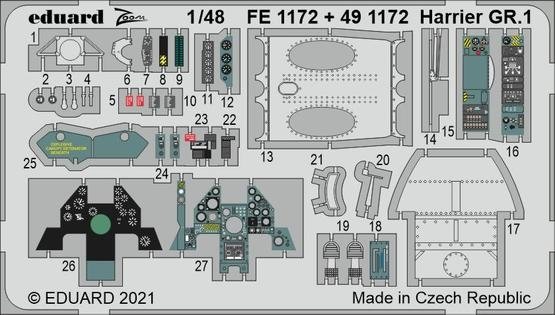 Eduard BIG49292 Harrier GR.1 KINETIC 1/48 – obrázek 5