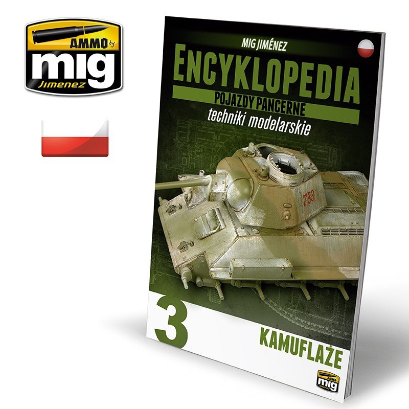 Ammo of Mig Jimenez 6202 ENCYCLOPEDIA OF MODELING TECHNIQUES – ARMORED VEHICLES VOLUME 3 – camouflages (Polish)