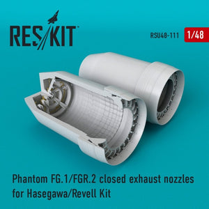 RESKIT RSU48-0111 Phantom FG.1/FGR.2 closed exhaust nozzles for Hasegawa/Revell kit 1/48