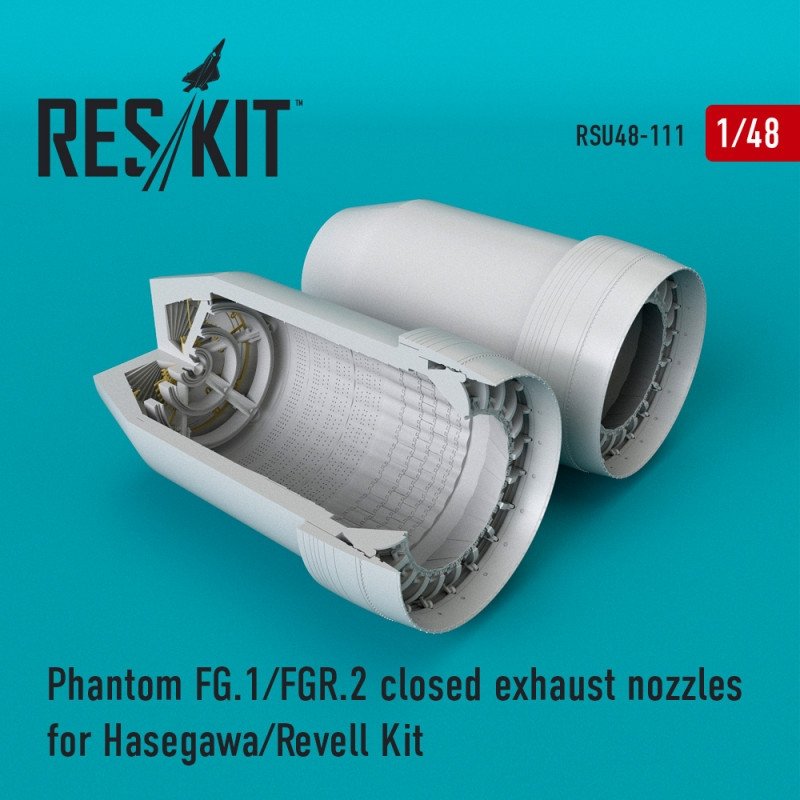 RESKIT RSU48-0111 Phantom FG.1/FGR.2 closed exhaust nozzles for Hasegawa/Revell kit 1/48