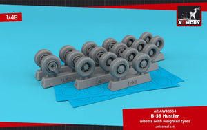 Armory Models AW48354 B-58 Hustler wheels w/ weighted tires 1/48