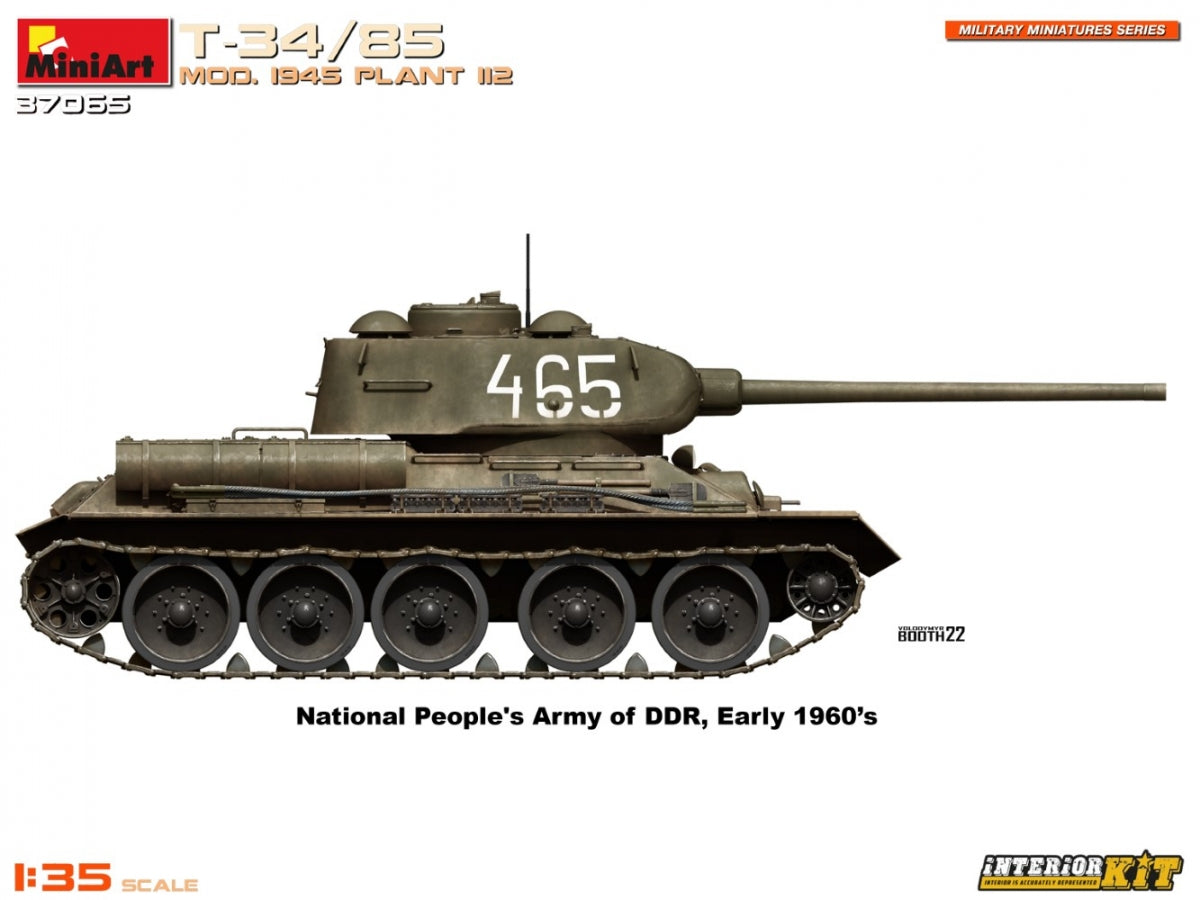 MiniArt 37065 T-34/85 MOD. 1945. PLANT 112. INTERIOR KIT 1/35 – image 11