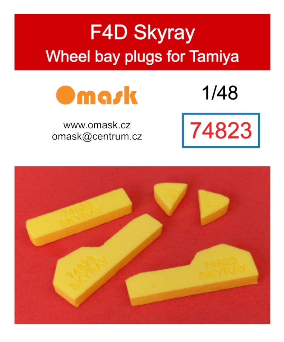 Omask 74823 F4D Skyray wheel bay plugs (for Tamiya 61055) 1/48